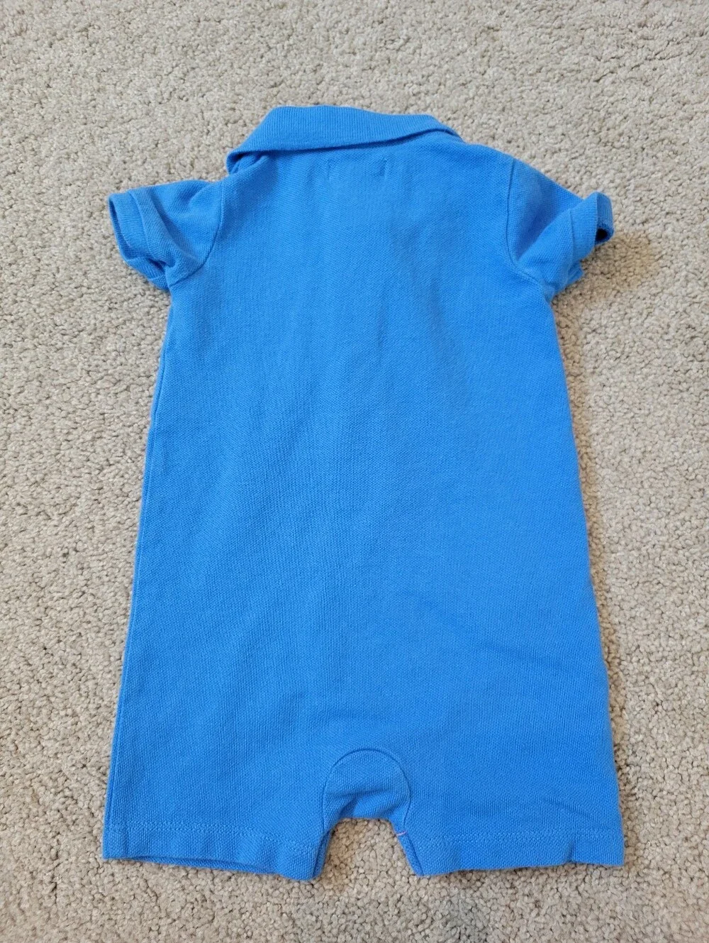 Ralph Lauren Baby Polo Romper One Piece 9M Blue